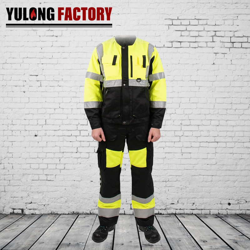 戶外交通環(huán)衛(wèi)建筑工裝防水熒光工作服